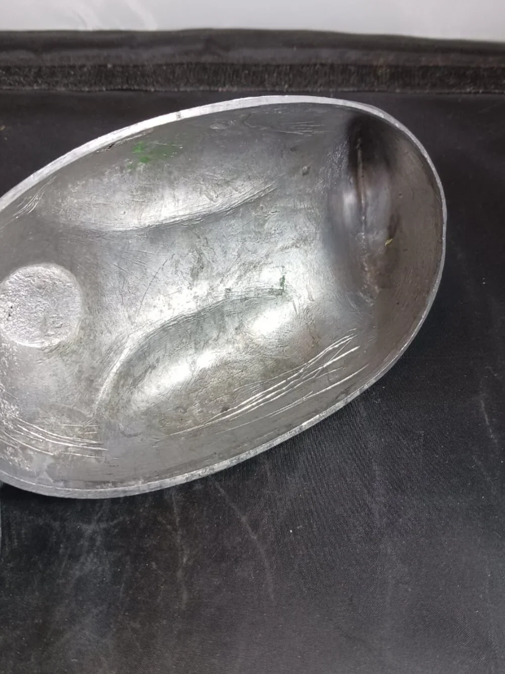 2 Vintage Duck Shape Pewter with Brass Inlay